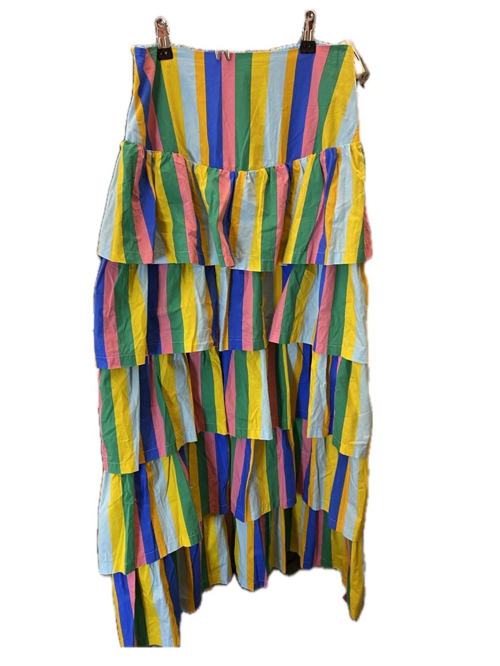 Sugarlips Tiered Stripe Skirt/Ruffled Layers (M, 16”-17.5”) Length 39.5” NWOT - Picture 2 of 5